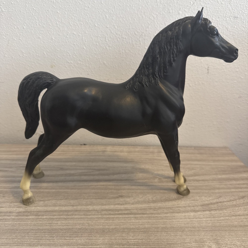VTG 1960-1985 Breyer Traditional Show Stance Black Morgan #48 Toy Collectible